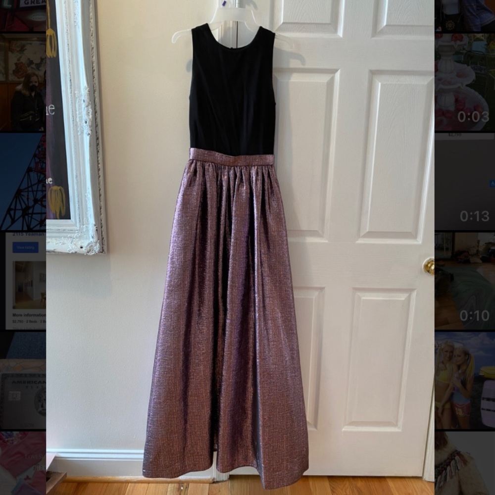 Aidan Mattox Satin Ball Gown